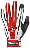  : Mizuno Vintage Pro Youth G2 Batting Glove (Red, Medium)