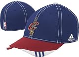 adidas Cleveland Cavaliers Wine Gradiated Flat Bill Fitted Hat