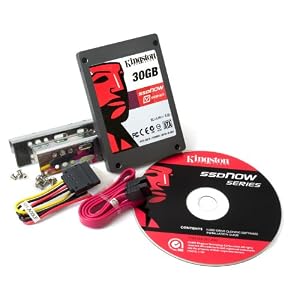 Kingston SSDNow V Series 30 GB SATA 2.5-Inch Solid State Drive with Desktop Upgrade Kit Bundle SNV125-S2BD/30GBKR