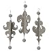 Wendy Addison Glass Beaded Chandelier Ornaments Set of 3