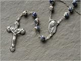 20 Floral Glass Cloisonne Rosary Beads #42176