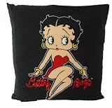 Betty Boop Black Red Reversible Cushion OFFICIAL