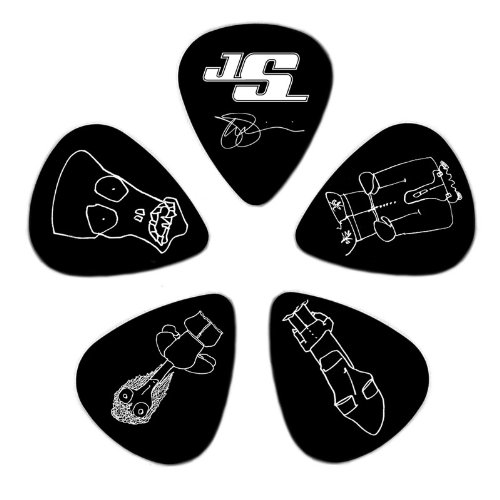 Planet Waves Joe Satriani Guitar Picks, Black, 10 Pack, Medium On Sale