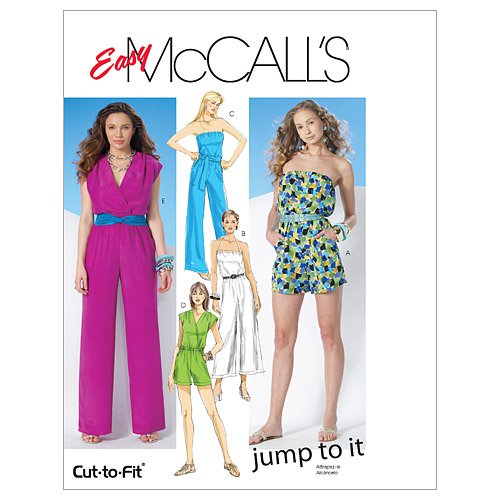 McCall's Patterns M6083 Misses' Jumpsuit In 3 Lengths and Sash, Size AX5 (4-6-8-10-12)