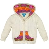 hooded argyle cardigan