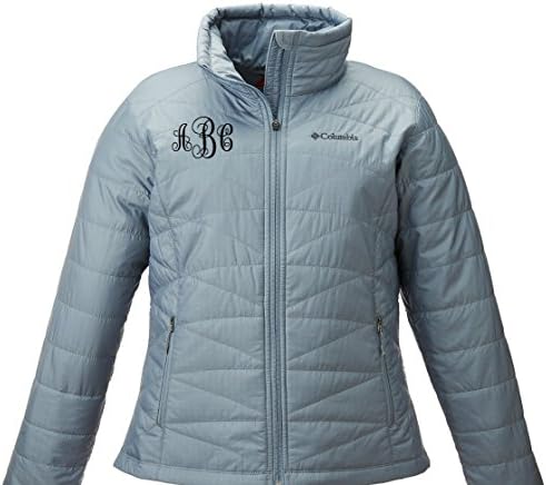 Monogrammed Columbia Women's Mighty Lite III Insulated Jacket (Small, TRADEWINDS GREY)