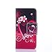 IVY Galaxy Grand Prime Case, [Kickstand Flip Case] Galaxy Grand Prime [G5308W] Case [Money Card Slot][Red Love] Premium PU Leather Flip Cover Wallet Case for Samsung Galaxy Grand Prime G530H G5308