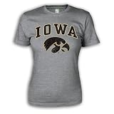 Iowa Hawkeyes Women's Arch & Logo Ring Spun Short Sleeve T-shirt
