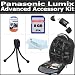 Advanced Accessory Kit For Panasonic Lumix DMC-GH2 DMC-G10, DMC-G1, DMC-G2, DMC-GF2, DMC-G3, DMC-GF3 Digital Camera Includes 8GB High Speed SD Memory Card + USB 2.0 High Speed Reader + Deluxe Backpack Case + Mini Tripod + LCD Screen Protectors + More