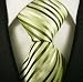 Neckties By Scott Allan, 100% Woven Olive Green Striped Tie