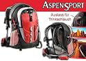 ASPENSPORT Outdoor Rucksack, 40 Liter mit Trinkvorrichtung, rot