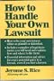 How to Handle Your Own Lawsuit Pb