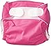 Imagine Baby Products Newborn Stay Dry All-in-One Hook and Loop Cloth Diaper, Raspberry