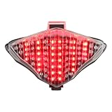2004-2006 Yamaha YZF R1 Integrated Sequential LED Tail Lights Clear Lens 