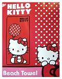 Sanrio Polka Dot Balloon Hello Kitty Beach Towel - Hello Kitty Bath Towel