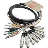 HOSA TIP-RING-SLEEVE TO XLR (F), 3m (9.9 ft.) x 8