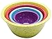 Zak Designs Confetti 4-piece Plastic Mixing Bowl Set, Kiwi, Red & Turquoise
