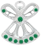 MAY EMERALD Birthstone Wings & Wishes Angel Tac Pin