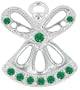 MAY EMERALD Birthstone Wings & Wishes Angel Tac Pin