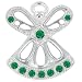 MAY EMERALD Birthstone Wings & Wishes Angel Tac Pin