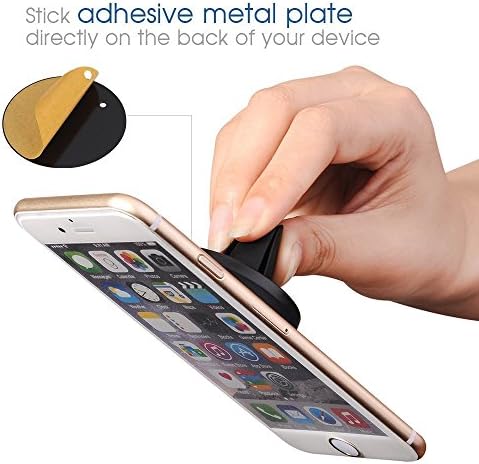 Car Mount, HaoTianZhiCheng Air Vent Universal Phone Holder Magnetic Car Mount Holder Cradle for iPhone 6 (Plus) 5S 5C 5, Samsung Galaxy S6 (Edge) S5 S4 S3, Nexus 5 4, LG G4, HTC One M9 M8 & MP3 MP4 PDA GPS (IC-CH05), Black