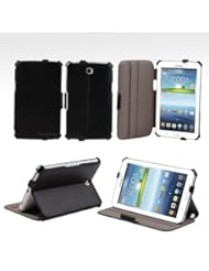 AceAbove Samsung Galaxy Tab 3 7 Slim Folio Case / Cover (Galaxy Tab 3 7 inch Tablet) with Built-in Stand (Three Year Warranty) (Black)