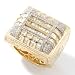  : 14K WHITE OR YELLOW GOLD 2.00CT BAGUETTE DIAMOND SIGNATURE RING
