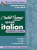 Books : Michel Thomas Speak Italian Vocabulary Builder: 5-CD Vocabulary Program (Michel Thomas)