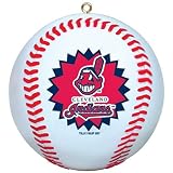 CLEVELAND INDIANS Mini-Replica MLB Baseball CHRISTMAS ORNAMENT (Star Design)