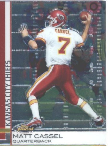 2009 Topps Finest Football Card #12 Matt Cassell Kansas City Chiefs Shipped In Protective ScrewDown Display Case!