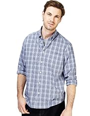 XXXL Pure Cotton Easycare Over Checked Shirt