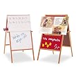Quartet XEHMF Quartet Magnetic Flannel/Dry-Erase Easel, 24 x 47, Red/White