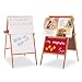Quartet XEHMF Quartet Magnetic Flannel/Dry-Erase Easel, 24 x 47, Red/White