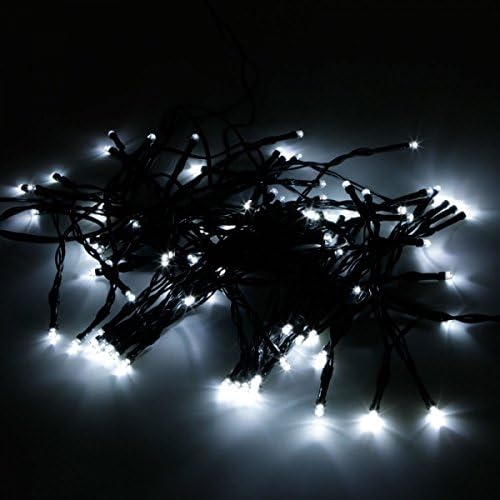100 LEDs 2-Mode White Light Solar Energy String Light with Day/Night Sensor