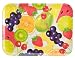 Zak Designs Melamine 16 x 12-Inch Serve Tray, Fruit Design