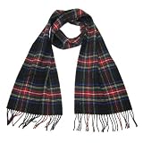 Wool Tartan Scarf for Men & Women - Pure Lambswool Tartan Scarves - Made in Scotland