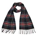 Wool Tartan Scarf for Men & Women - Pure Lambswool Tartan Scarves - Made in Scotland