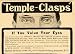 1904 Vintage Ad Briggs Temple Clasps Glasses Eyeglasses - Original Print Ad
