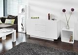 SalesFever Sideboard Tumil mit 2 Türen und 3 Schubladen weiß hochglanz