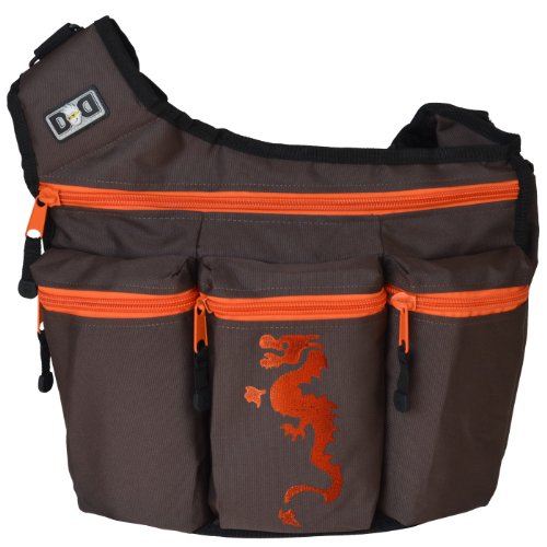 Diaper Dude Messenger Diaper Bag, Brown Dragon picture