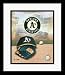 Oakland Athletics MLB Team Logo and Baseball Cap Collage Framed 8 x 10 Photograph