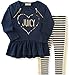 Juicy Couture Girls' 2 Piece Tunic and Striped Legging Set