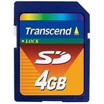 Transcend - Flash memory card - 4 GB - SD