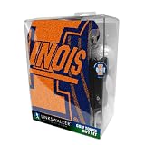 Illinois Fighting Illini NCAA Jacquard Golf Towel Gift Pack w/ Balls (3), Repair Tool & Marker