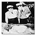 Abbott & Costello B&W Box Canvas Print Gallery Wrapped (Frankenstein)