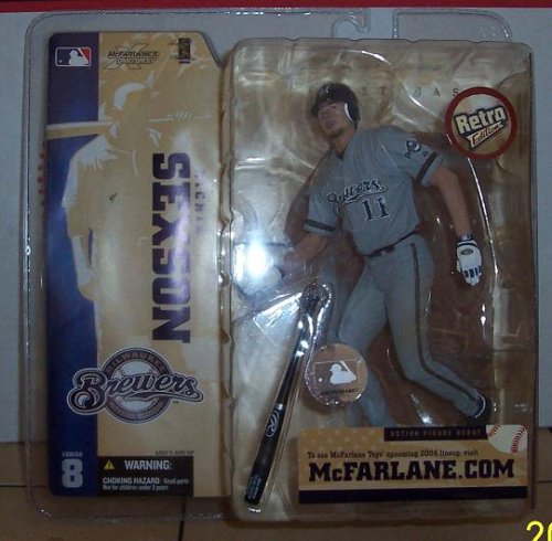 McFarlane Toys MLB Sports Picks Series 8 Action Figure Richie Sexson (Milwaukee Brewers) Retro Brewers Jersey Variant