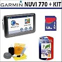GARMIN Nuvi 770 Auto GPS Navigation System for North America and Europe + 1GB Accessory Kit