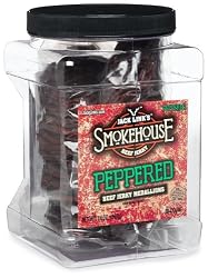 Jack Link's Smokehouse Beef Jerky Medallions, Peppered, 14 Ounce  Medallions