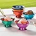 Set of 6 Anodized Aluminum Bowls