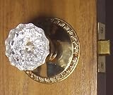 Egg & Dart Exceptional Passage Knob set with Solid Brass Rosettes and Knob Stems